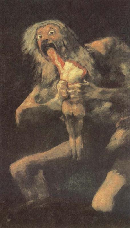 Saturn devours harm released one of its chin-, Francisco de goya y Lucientes